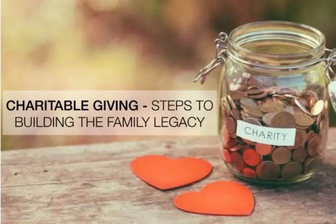 Charitable giving and legacy